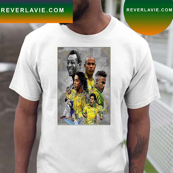 Legends Of Brazilian Pele xRonaldinho xKaka x Ronaldo De Lima T-Shirt Legends Of Brazilian Pele xRonaldinho xKaka x Ronaldo De Lima T-Shirt