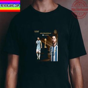 Lionel Messi Adidas Golden Ball Award Winner In FIFA World Cup Qatar 2022 Unisex T-Shirt
