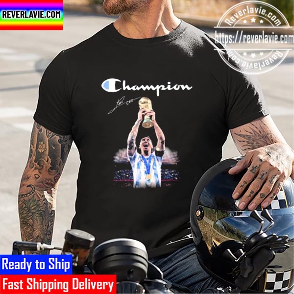 Lionel Messi Argentina Champion FIFA World Cup 2022 Signature Unisex T-Shirt
