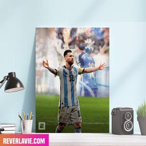 Lionel Messi Heads Back To Another FIFA World Cup 2022 FInal Home Decor Canvas-Poster