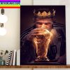 Lionel Messi Completed International Trophies Home Decor Poster Canvas