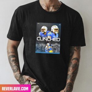 Los Angeles Chargers – Clinched All Charged Up Style T-Shirt