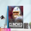 Los Angeles Chargers – Clinched All Charged Up Home Decor Poster-Canvas