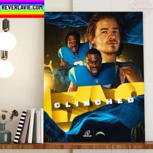 Los Angeles Chargers Clinched NFL Playoffs Home Decor Poster Canvas