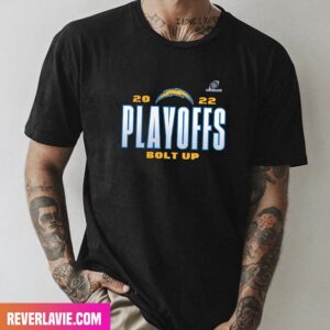 Los Angeles Chargers Fanatics Branded Charcoal 2022 NFL Playoffs Our Time Style T-Shirt