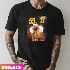 Los Angeles Lakers Anthony Davis Dominates With 55 PTS 17 REB As The Lakers Defeat The Wizards Style T-Shirt