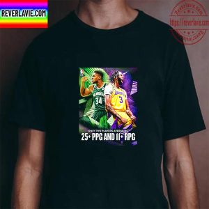 Los Angeles Lakers Vs Milwaukee Bucks In NBA Unisex T-Shirt
