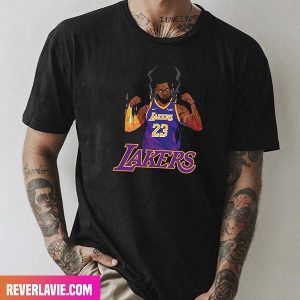 Los Angeles Lakers x LeBron James Number 23 NBA Team Style T-Shirt