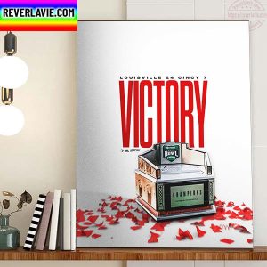 Louisville Football Victory Wasabi Fenway Bowl Champions Home Decor Poster Canvas
