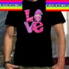 Love Gnome Holding Heart Youth Girls Funny Valentines Day Unisex T-Shirt