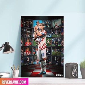 Luka Modric Croatia Team Legend FIFA World Cup 2022 Home Decor Canvas-Poster