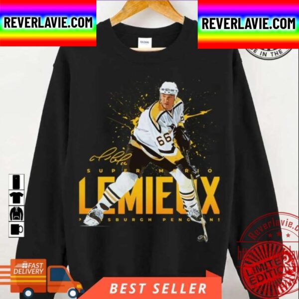 Mario Lemieux Yellow Art Pittsburgh Penguins NHL Unisex T-Shirt