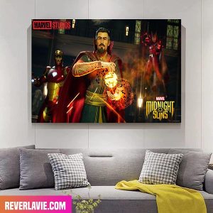 Marvel Midnight Suns Doctor Strange x Iron Man x Scarlet Witch Marvel Studios Decor Poster