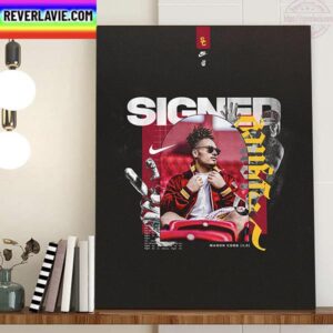 Mason Cobb Signed USC Trojans Football Home Decor Poster Canvas