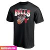 Men’s Chicago Bulls Fanatics Branded Black Balanced Floor Style T-Shirt