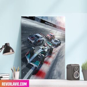 Mercedes-AMG PETRONAS F1 Team Christmas Day Home Decor Canvas-Poster
