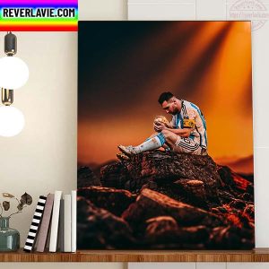 Messi Champions 2022 FIFA World Cup Home Decor Poster Canvas