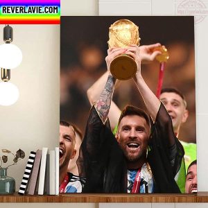 Messi Champions World Cup 2022 Argentina Champs Home Decor Poster Canvas