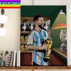 Messi Is A FIFA World Cup Champion Home Decor Poster Canvas