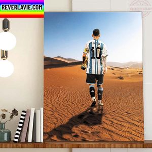 Messi Winner FIFA World Cup Qatar 2022 Home Decor Poster Canvas