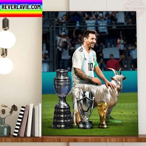Messsi And Argentina Are World Cup Champions 2022 FIFA World Cup Home Decor Poster Canvas