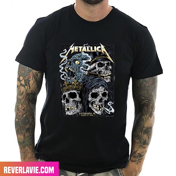 Metallica 2022 Pittsburgh PNC Park Fashion T-Shirt Metallica 2022 Pittsburgh PNC Park Fashion T-Shirt