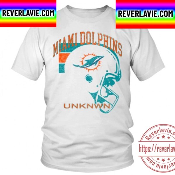 Miami Dolphins Unknwn White Helmet Unisex T-Shirt