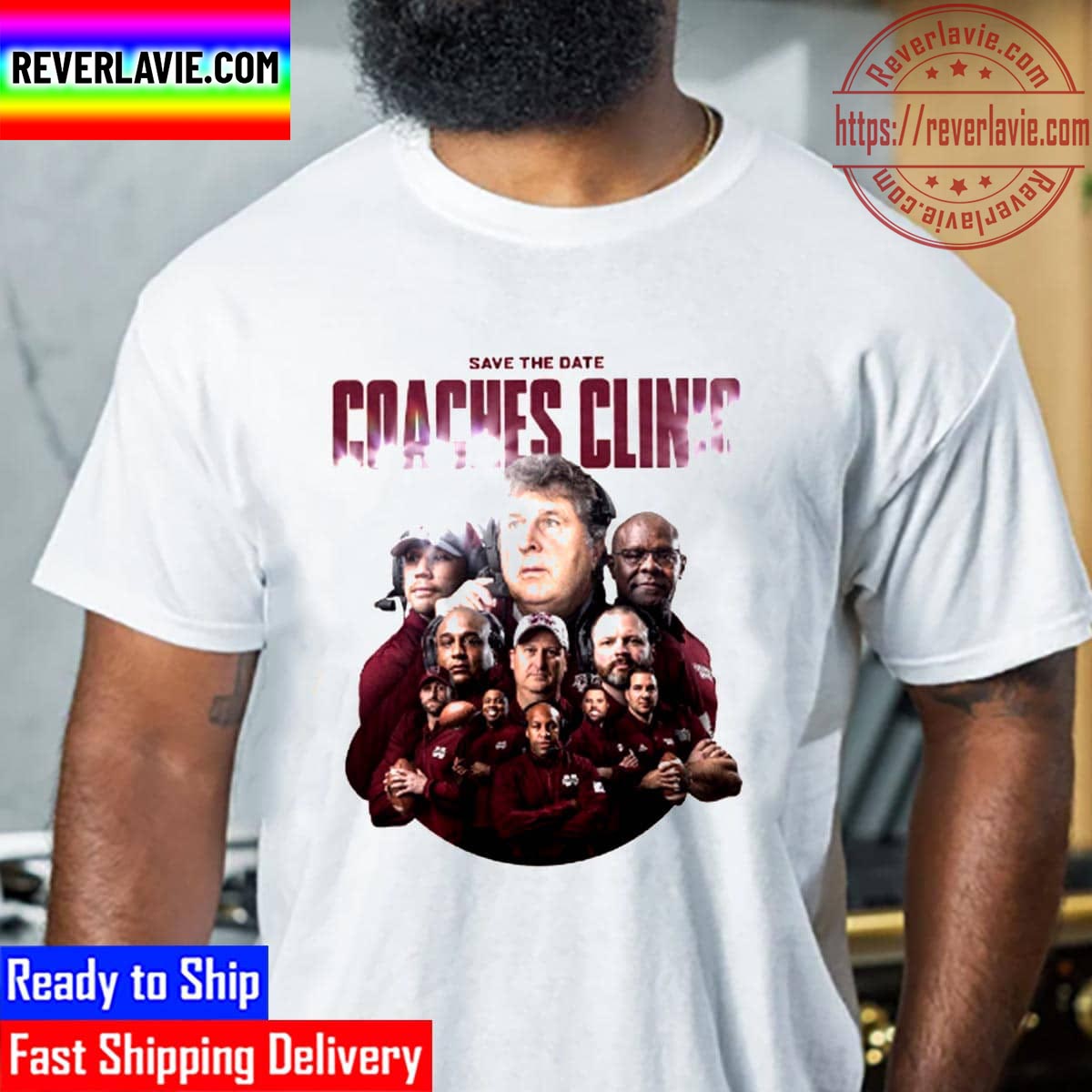 Mike Leach Save The Date Coaches Clinic Unisex T-Shirt Mike Leach Save The Date Coaches Clinic Unisex T-Shirt