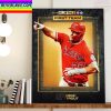 Mike Trout 2022 All MLB First Team OF Los Angeles Angels Home Decor Poster Canvas