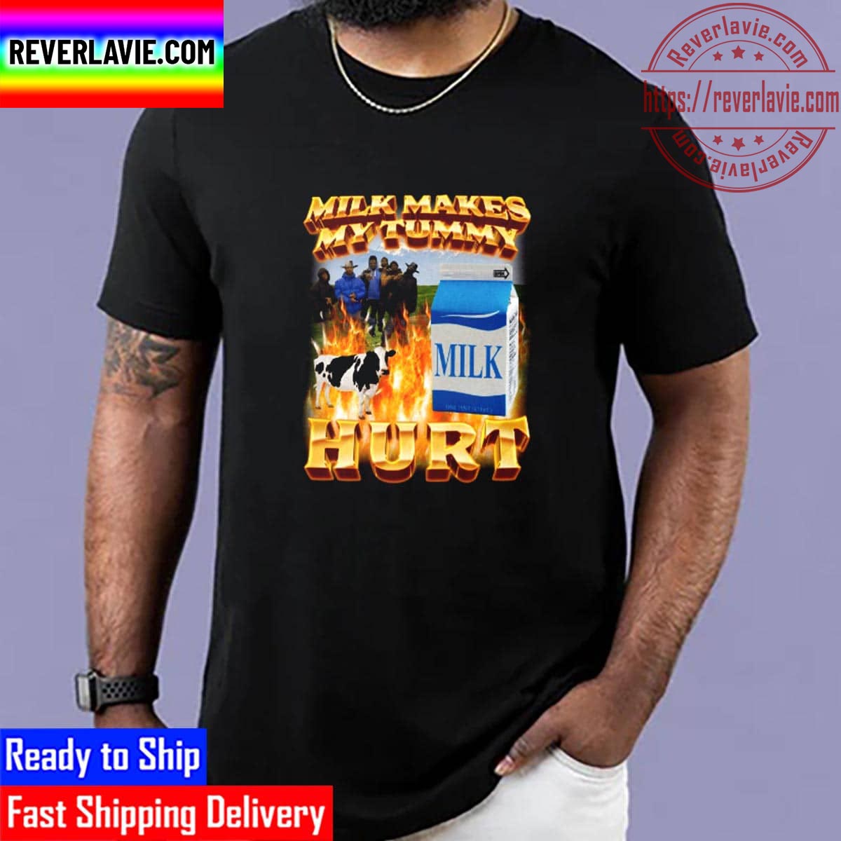 Milk Makes My Tummy Hurt Unisex T-Shirt Milk Makes My Tummy Hurt Unisex T-Shirt