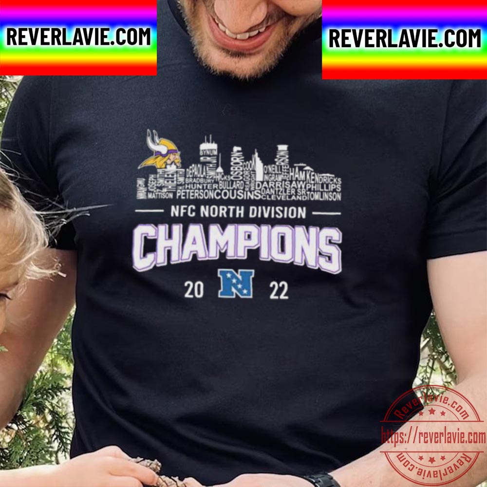 Minnesota Vikings Team Players 2022 NFC North Division Champions Unisex T-Shirt Minnesota Vikings Team Players 2022 NFC North Division Champions Unisex T-Shirt