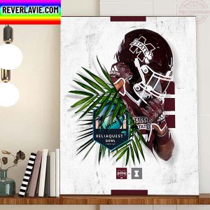 Mississippi State Vs Illinois In ReliaQuest Bowl Home Decor Poster Canvas