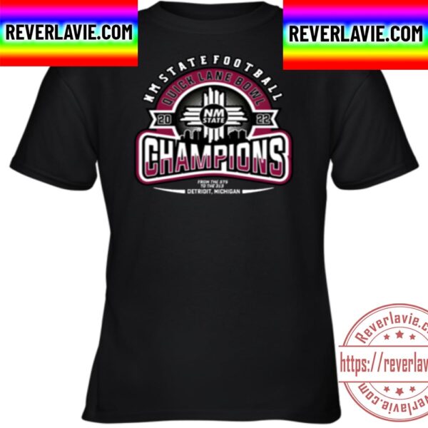 NCAA 2022 Quick Lane Bowl Champions New Mexico State Unisex T-Shirt