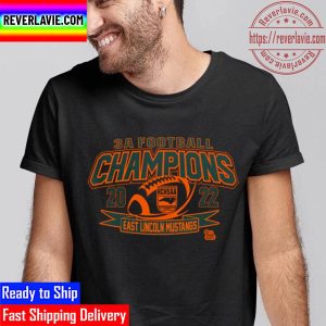 NCHSAA 3A Football Division Champions 2022 East Lincoln Mustangs Unisex T-Shirt