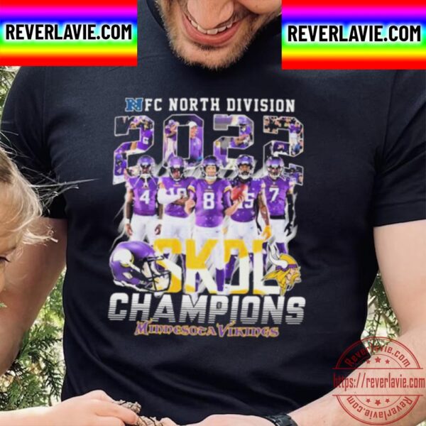 NFC North Division 2022 SKOL Champions Minnesota Vikings Unisex T-Shirt