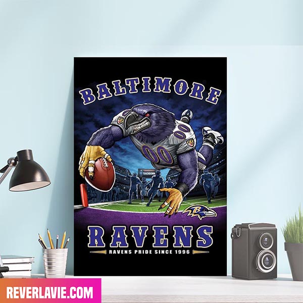 NFL Baltimore Ravens End Zone Ravens Pride Since 1996 Home Decor Canvas-Poster NFL Baltimore Ravens End Zone Ravens Pride Since 1996 Home Decor Canvas-Poster