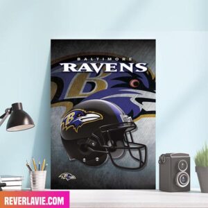 NFL Baltimore Ravens Helmet Poster Home Decor Canvas-Poster