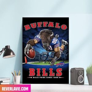 NFL Buffalo Bills End Zone 17 Poster Bills Pride Since 1960 Home Decor Canvas-Poster