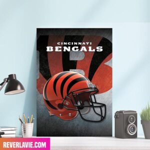 NFL Cincinnati Bengals Helmet Poster Home Decor Canvas-Poster
