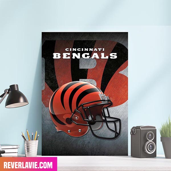 NFL Cincinnati Bengals Helmet Poster Home Decor Canvas-Poster NFL Cincinnati Bengals Helmet Poster Home Decor Canvas-Poster
