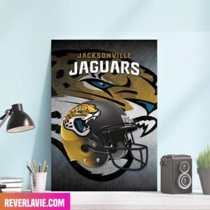 NFL Jacksonville Jaguars Helmet Poster Home Decor Canvas-Poster