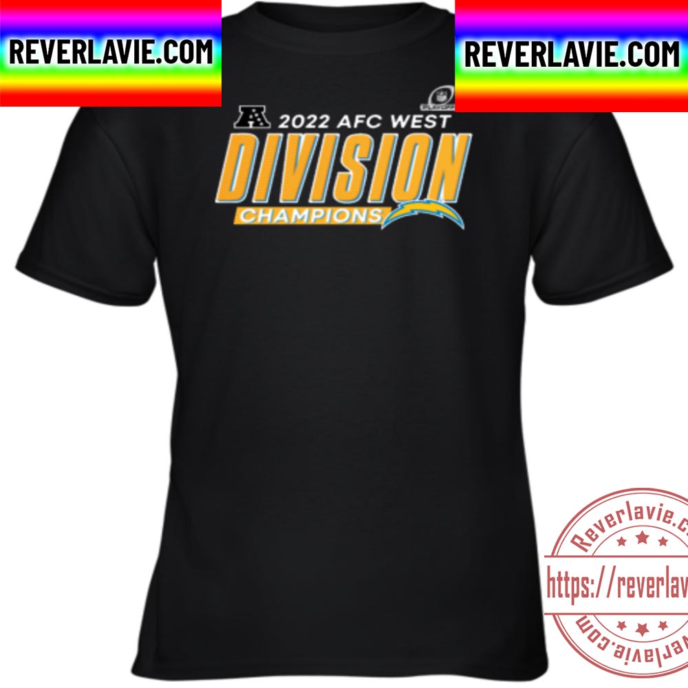 NFL Los Angeles Chargers 2022 AFC West Division Champions Unisex T-Shirt NFL Los Angeles Chargers 2022 AFC West Division Champions Unisex T-Shirt