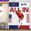 Nate Eovaldi Is All In For Team USA In World Baseball Classic 2023 Home Decor Poster Canvas