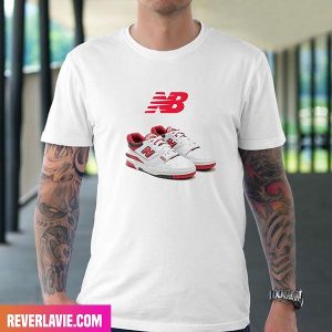 New Balance 550 White-red Restocked via NB USA Style T-Shirt