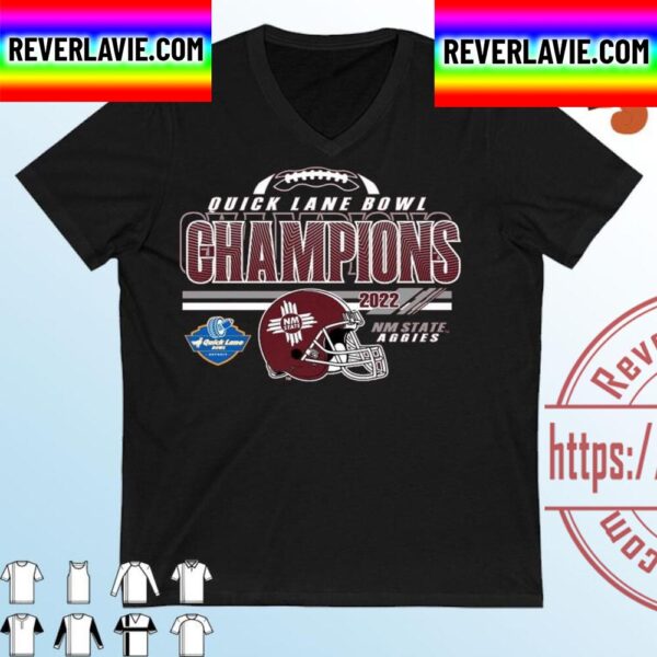 New Mexico State University Football 2022 Quick Lane Bowl Champions Unisex T-Shirt
