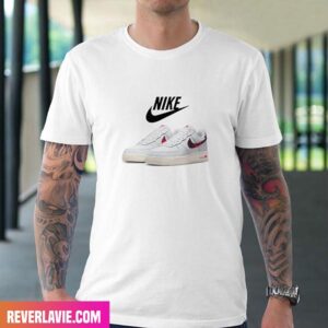 New – Nike Air Force 1 ’07 LV8 White x Plaid Fashion T-Shirt