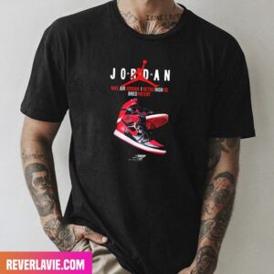 Nike Air Jordan 1 Retro High OG Bred Patent Style T-Shirt