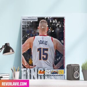 Nikola Jokic Denver Nuggets Final Round Winner Home Decor Canvas-Poster