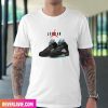 Official Images Jordan Retro 5 Black Aqua Style T-Shirt
