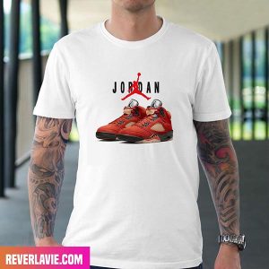 Official Look Air Jordan 5 Retro WMNS Mars For Her Style T-Shirt
